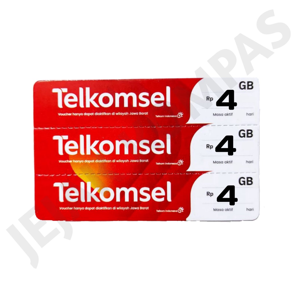 VOUCHER DATA TELKOMSEL 4 GB
