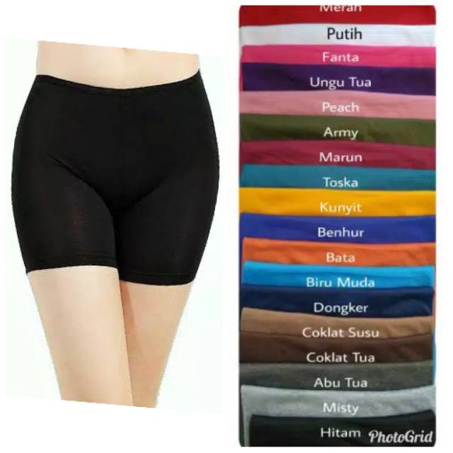 Legging Pendek / Legging Spandek / Size Slim &amp; Jumbo / Short Pants / Leging / Shot / Strit / Setrit / Sot Pendek Ketat