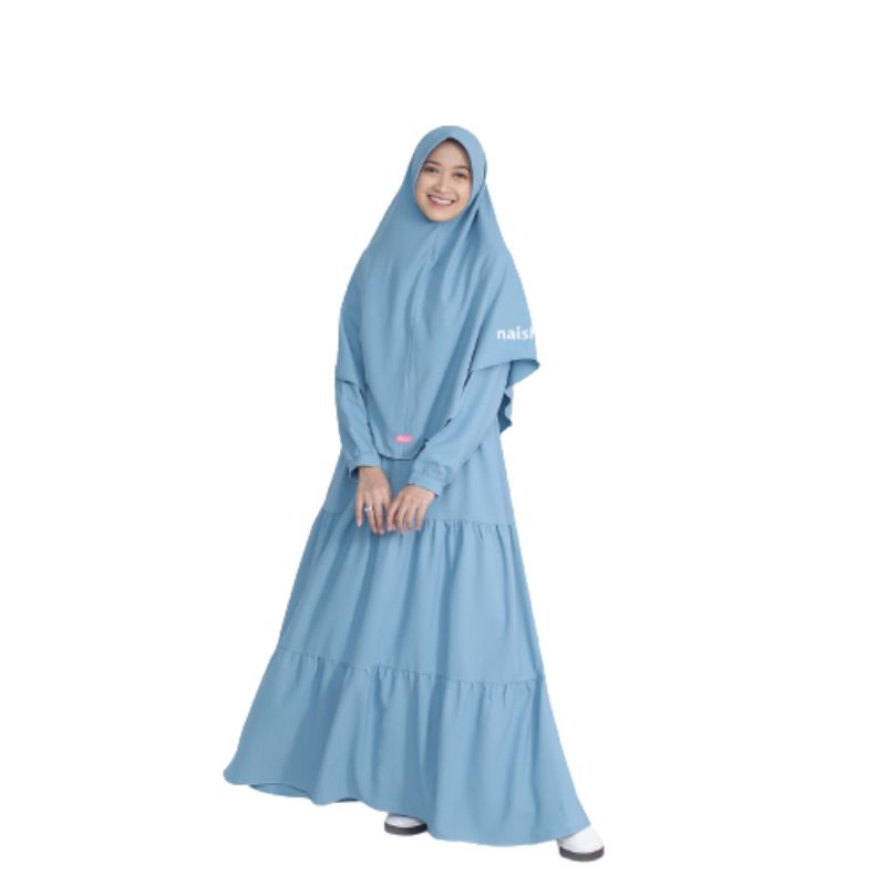 Naura Dress By Naisha Gamis Syari Dress Muslimah Gamis Polos Baju Muslim Wanita Gamis Terbaru