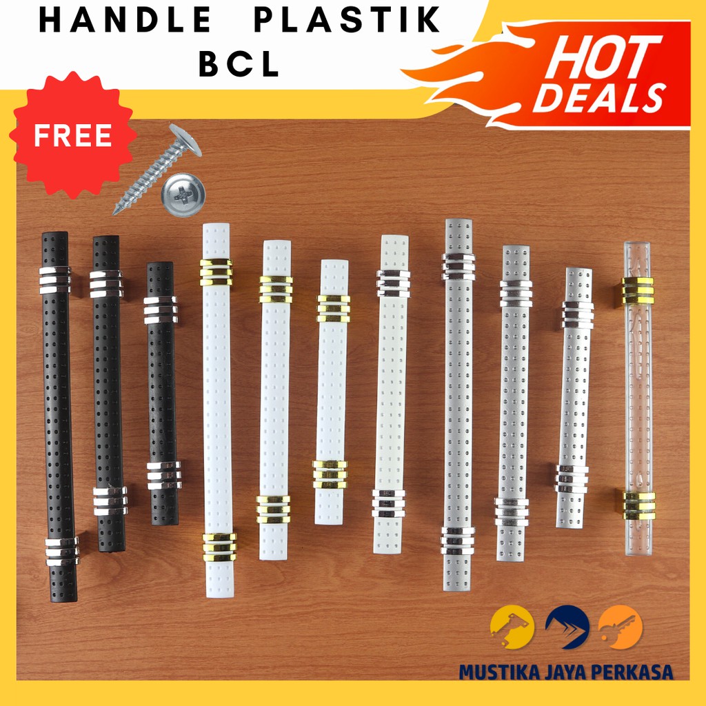 Handle Tarikan Lemari Plastik Gagang Pintu BCL Panjang Premium Bukan Besi Kayu Stainless