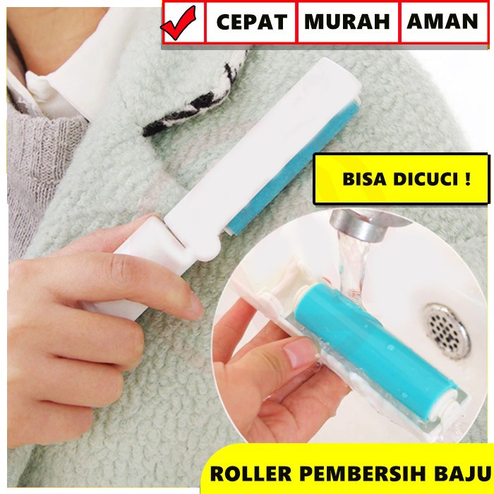 Trend-ROLL MINI ROLLER BAJU PEMBERSIH DEBU BULU STICKY BUDDY LINT ROLLER