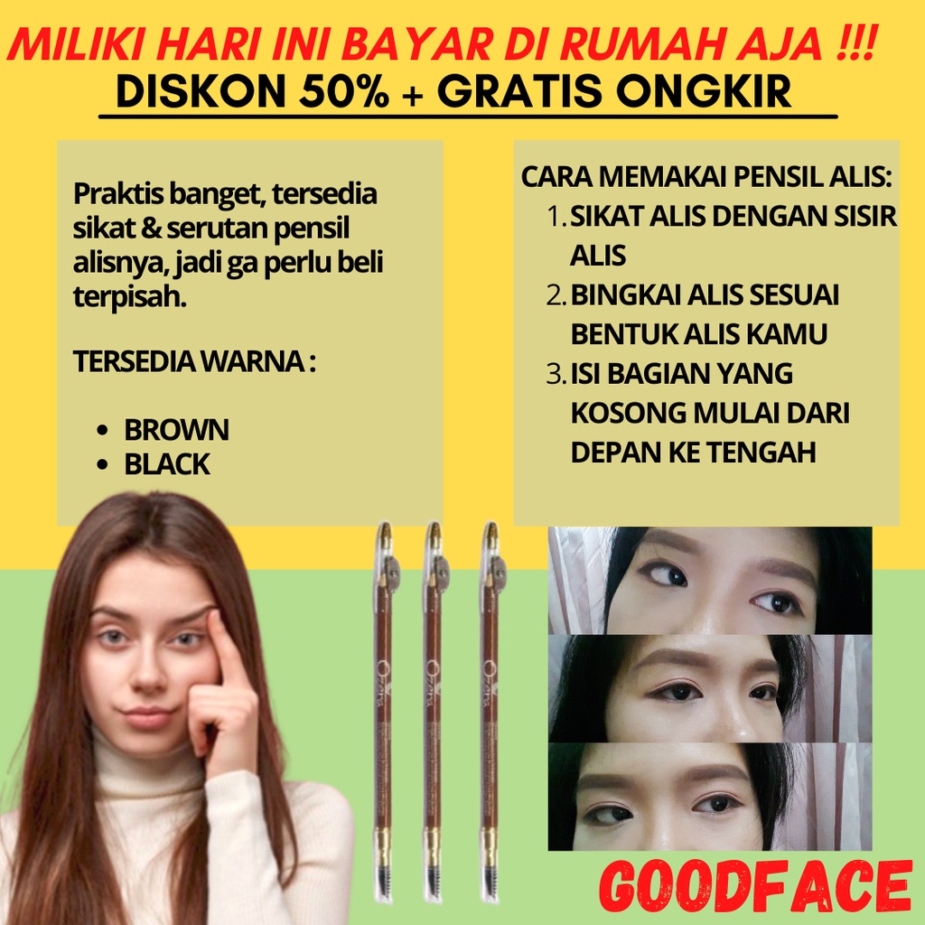 PENSIL ALIS - RAUTAN - OZERA PENSIL ALIS SIKAT+SERUTAN BPOM