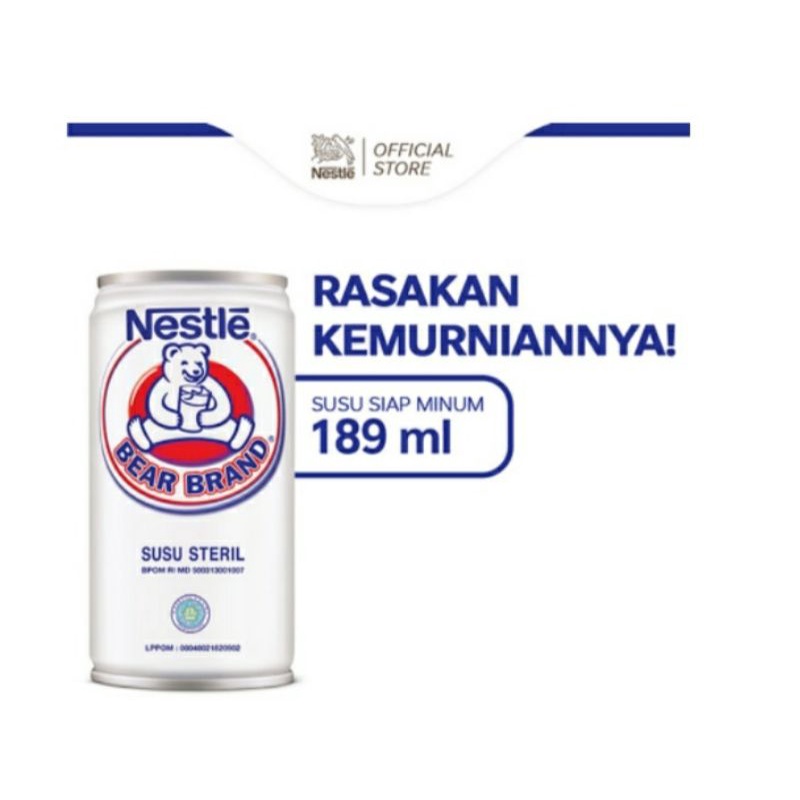 

Bear Brand susu seteril original 189 ml