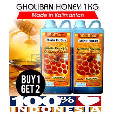 

BUY 1+1 FREE Madu Hutan Kalimantan Gholiban Plus Bee Pollen Dan Royal
