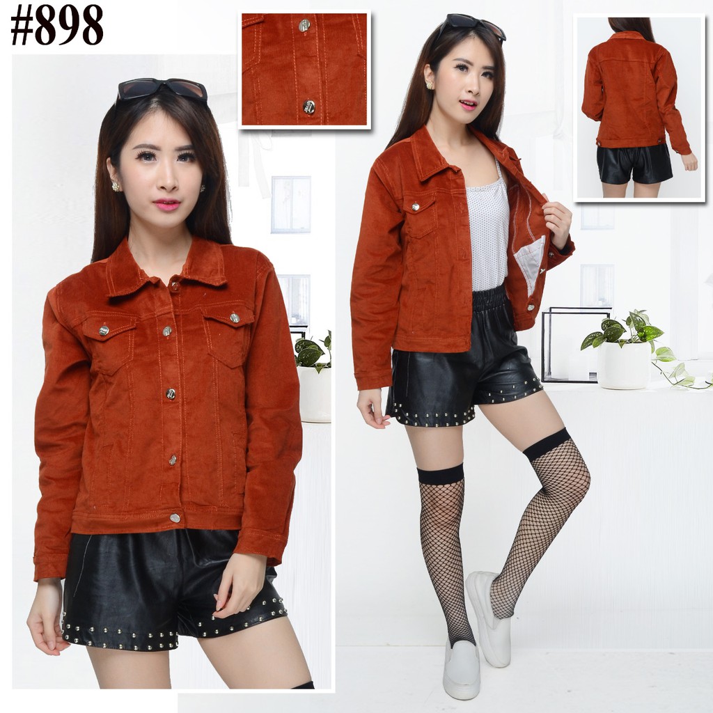 MC girl - Jaket Codoray Wanita / Jaket Warna Merah Bata