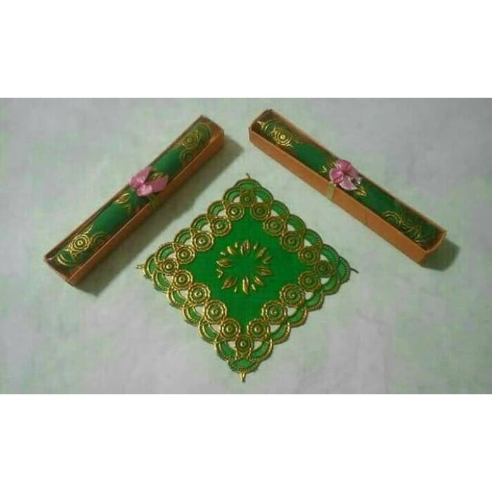 BNS-164 Souvenir Pernikahan Tatakan Gelas Box Mika