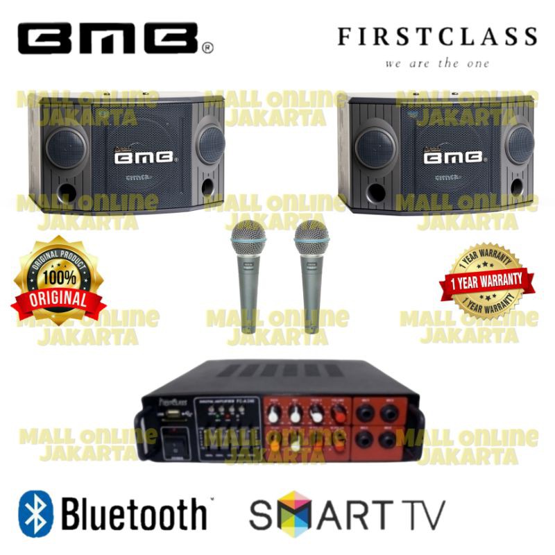 paket karaoke bluetooth weston paketan sound system speaker pasif 8 inch bmb original home theater