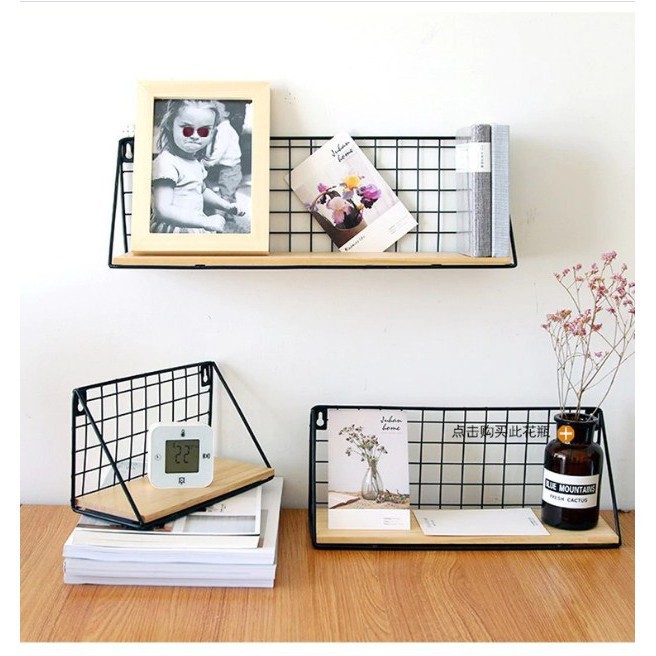 Radit 35 (Black) /Rak Dinding Besi Serbaguna/Rak Dinding Tempel Murah/Hanging Storage Rack Organizer