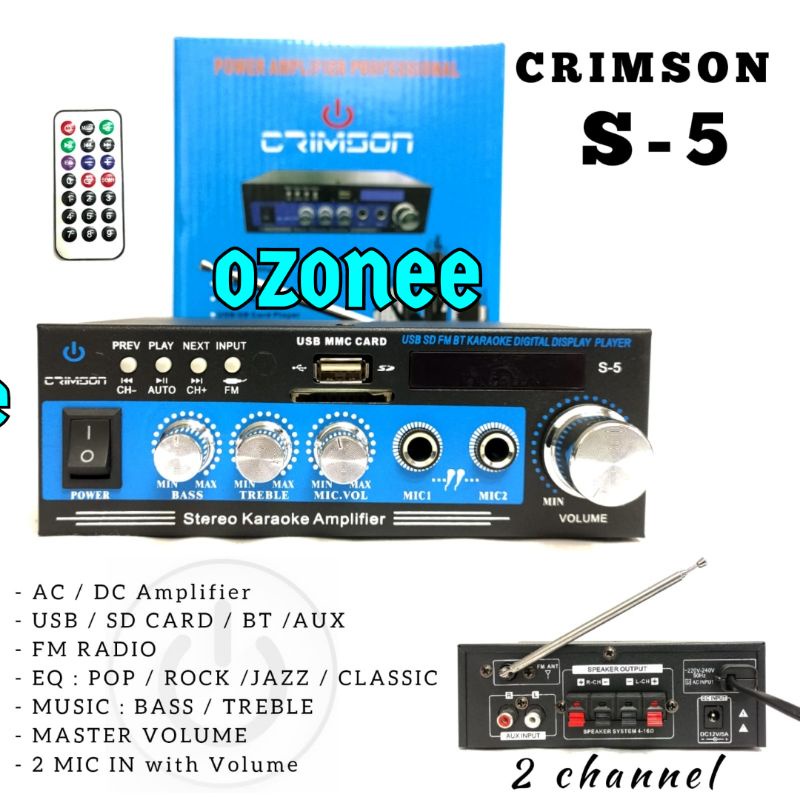 AMPLI CRIMSON S7 AMPLIFIER CRIMSON S7 ORIGINAL