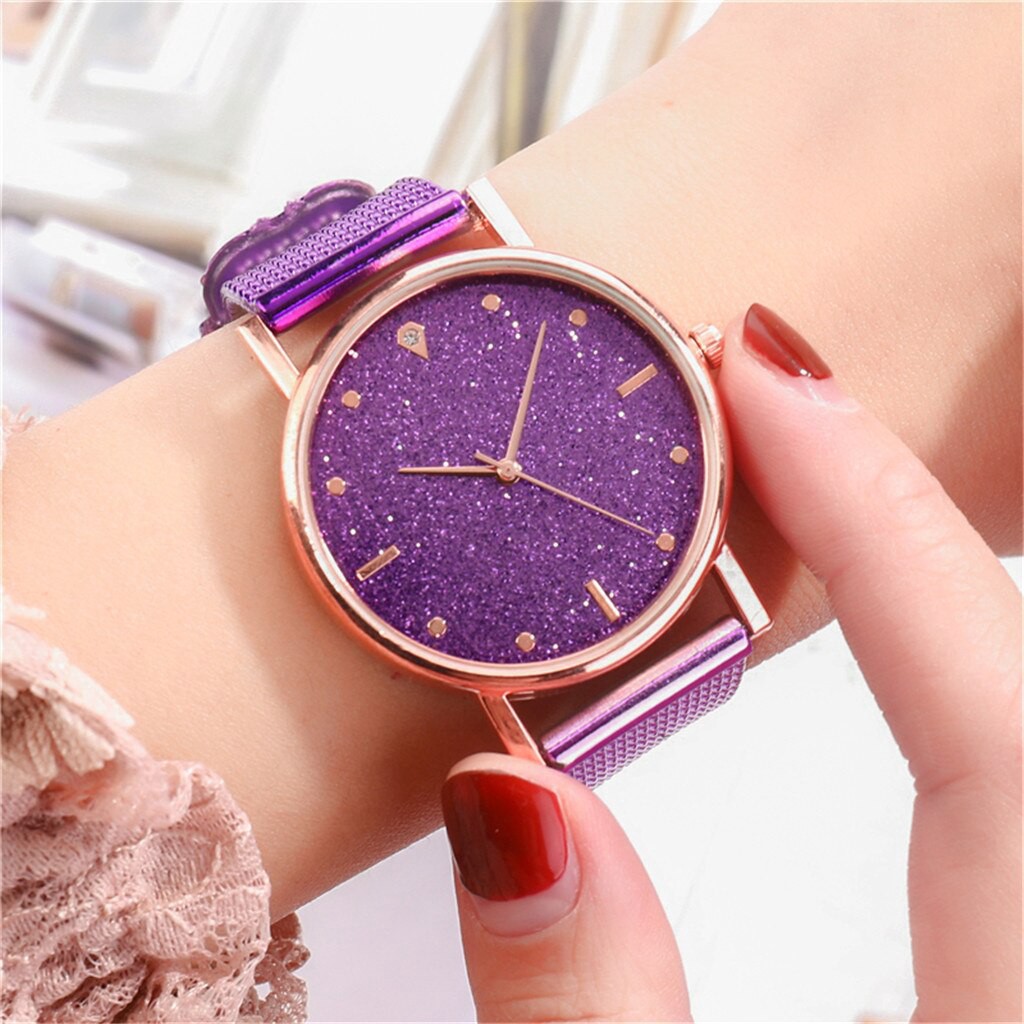 ELFYDO - J175 Jam Tangan Tali Karet Glossy Watch Fashion Wanita Ter