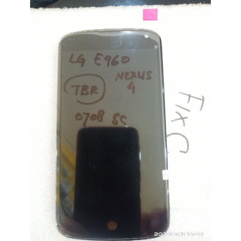 lcd+ts+frame LG nexus 4 ori / lcd+layar sentuh LG e960 ori