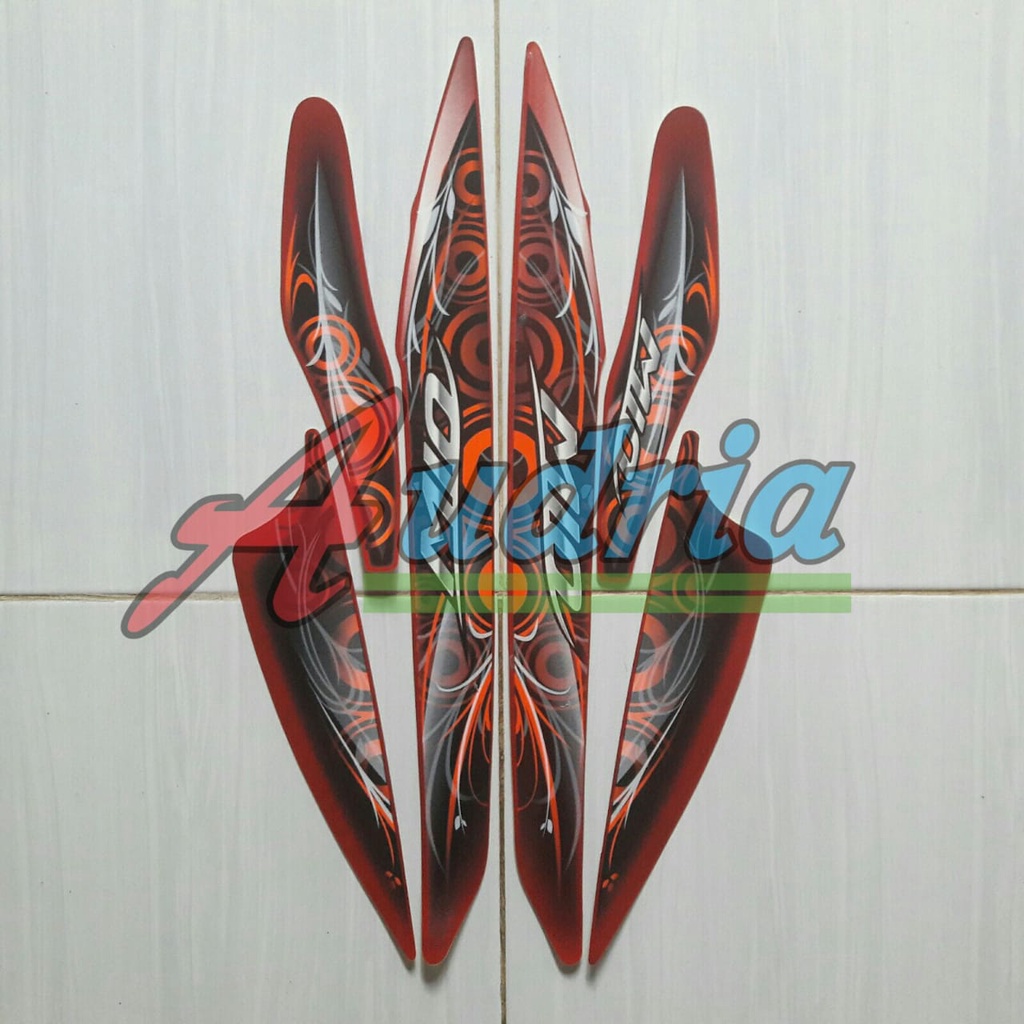 Sticker Striping Motor Yamaha Mio Sporty 2011 Merah