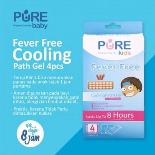 *FRAULEINCO* Pure Kids Fever Free Cooling Patch [4 Pcs]