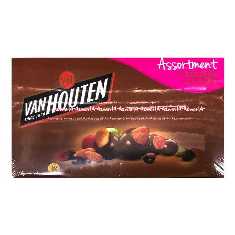 VanHouten Assortment Almond 130gr Cashew Coklat Bulat Kacang Van Houten Chocolate Van Houten