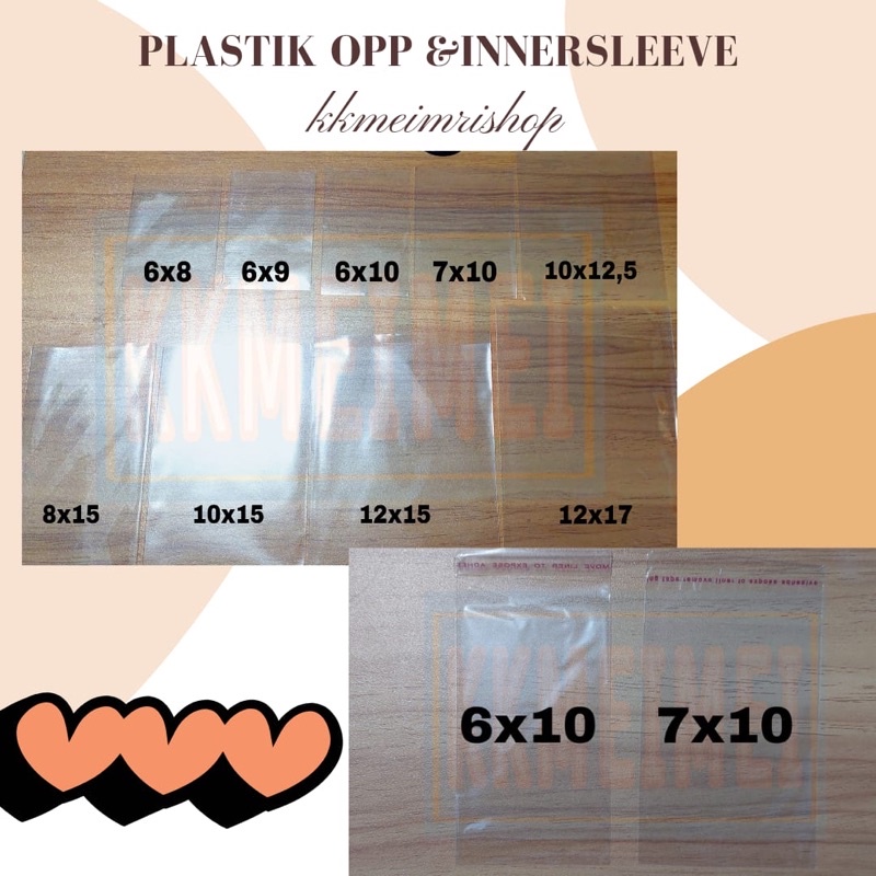 Plastik opp 6x10 inner sleeve 6x9 6x10 7x10 8x12 8x15 10x12 11x15 12x15 12x17 12x25 13x20 15x20 20x3