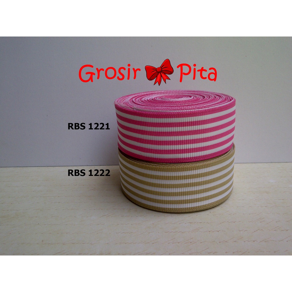 

(25 yard) Pita Grosgrain Motif RBS 1221,1222 | Toko Bahan Craft | Grosir Pita