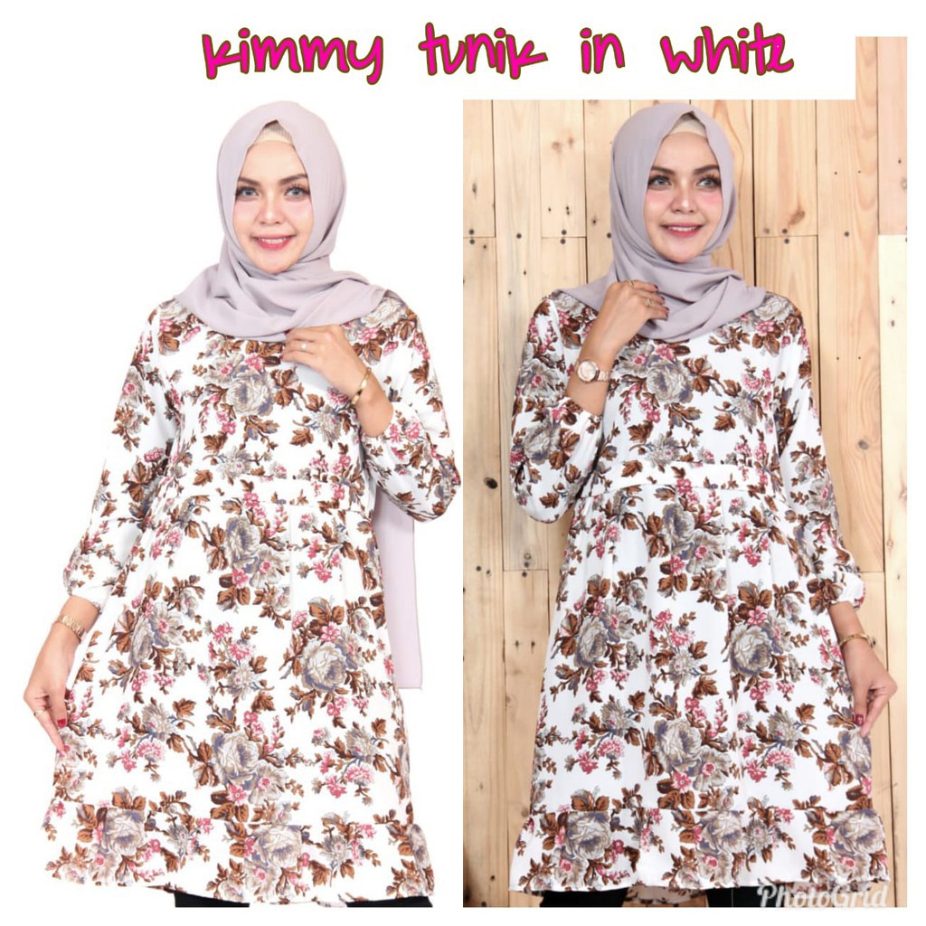 ( 1KG = 4 PCS ) KIMMY TUNIK MONALISA MOTIF IMPORT TERMURAH TANPA RESLETING DEPAN NON BUSUI