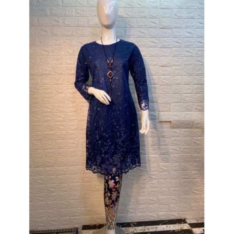 Kebaya tunik / Tunik Brokat / Kebaya Modern / Kebaya Tille Brokat / Stelan Kebaya Tille Brokat / Fre