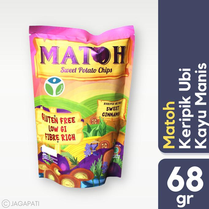

Matoh - Sweet Potato Chips Sweet Cinnamon 68gr - Snack Sehat - Low GI