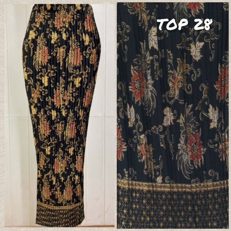 Rok Plisket Batik Cantik Fashion Bawahan Batik Cantik terkini Murah