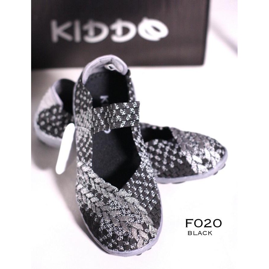 Diskon Kiddo F020 Sepatu Rajut Anyam Wanita Original Terbaru