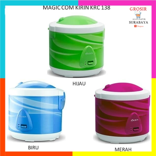 Kirin Rice Cooker KRC 138 / Magic Com Kirin / kirin 3in1 KRC-138