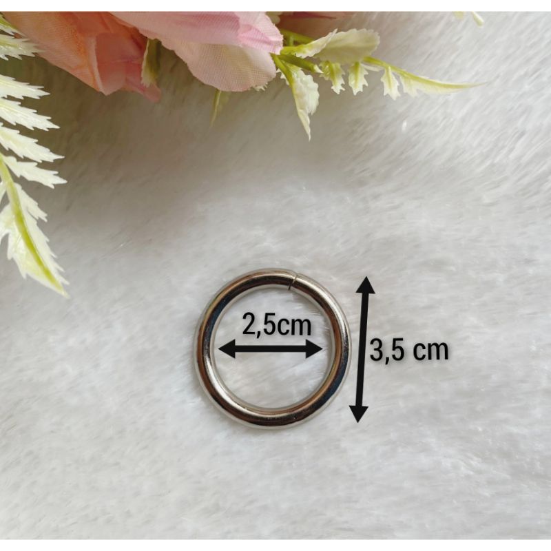 Ring bulat uk 2,5 cm ( 12 pcs)