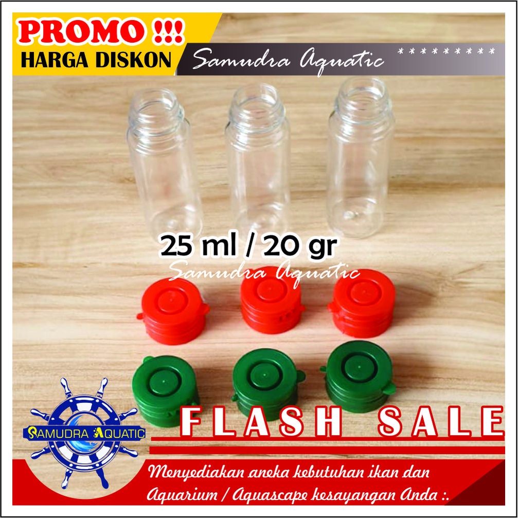 Botol Repack BENING 20gr / 25 ml, Botol Plastik Kemasan Kosong BENING