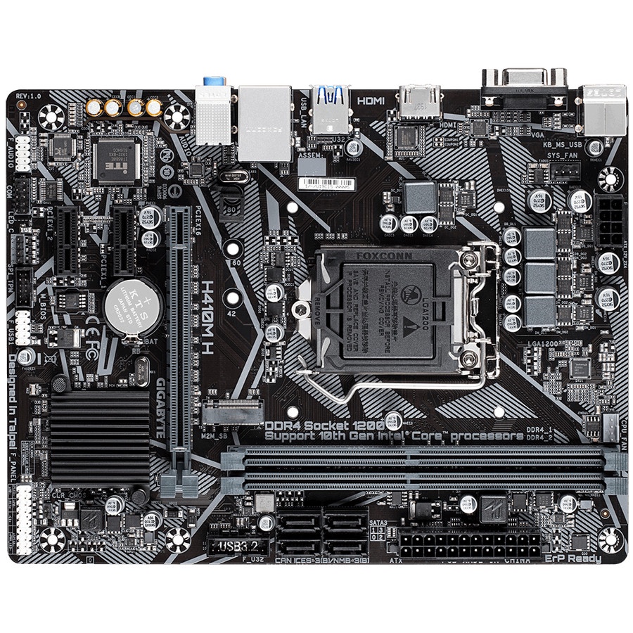 Gigabyte Intel Motherboard H410M-H LGA 1200