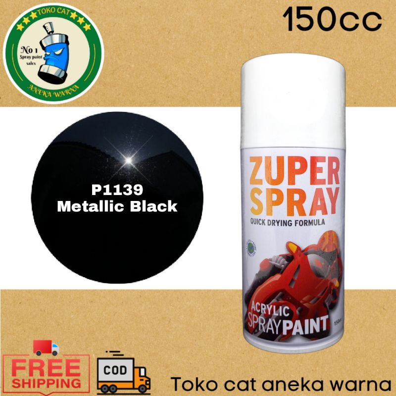 cat semprot 150cc metallic metalik black hitam zuper spray produk dari rj london pilox pilox pylox