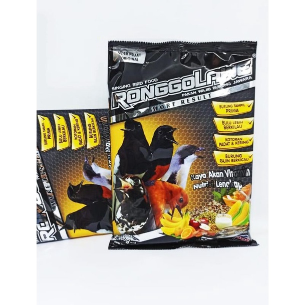 pakan burung murai Kacer Voer pur pellet original Ronggolawe ebod jaya