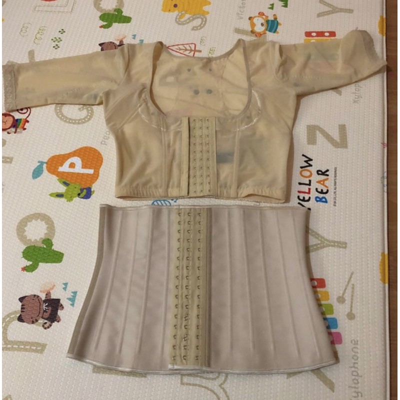 Waist shaper 25 bones size xxl crem / korset lazeen set