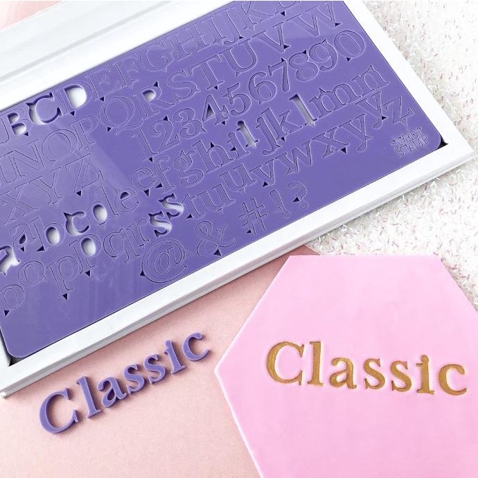 

Classic Medium Sweet Stamp Alphabet Stamp Cake Emboss Embosser