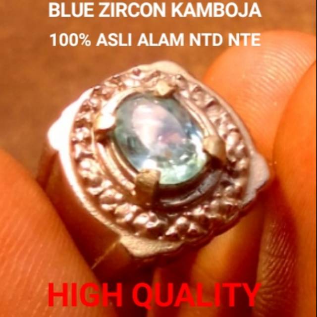 Intan Matura Blue Zircon Original Asli Alam Ada Safir Padparadscha Ruby Burma Pink Sapphire Quartz K