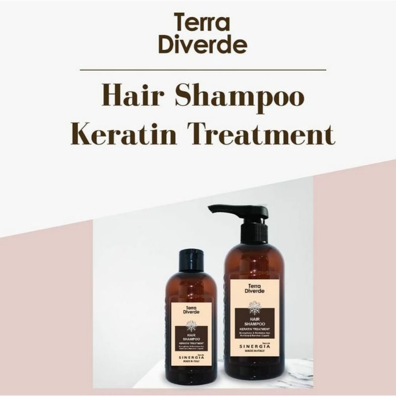 TERRA DIVERDE SINERGIA Hair Shampoo KERATIN Treatment | Shampo Keratin