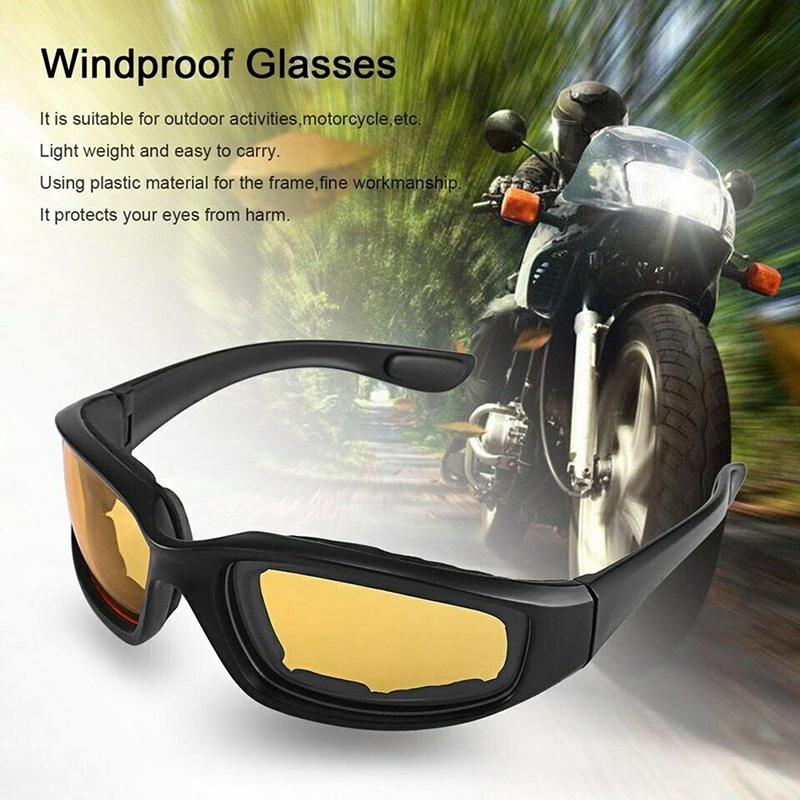 {LUCKID}Anti-Glare Motorcycle Glasses Polarized Night Driving Lens Glasses Sunglasses