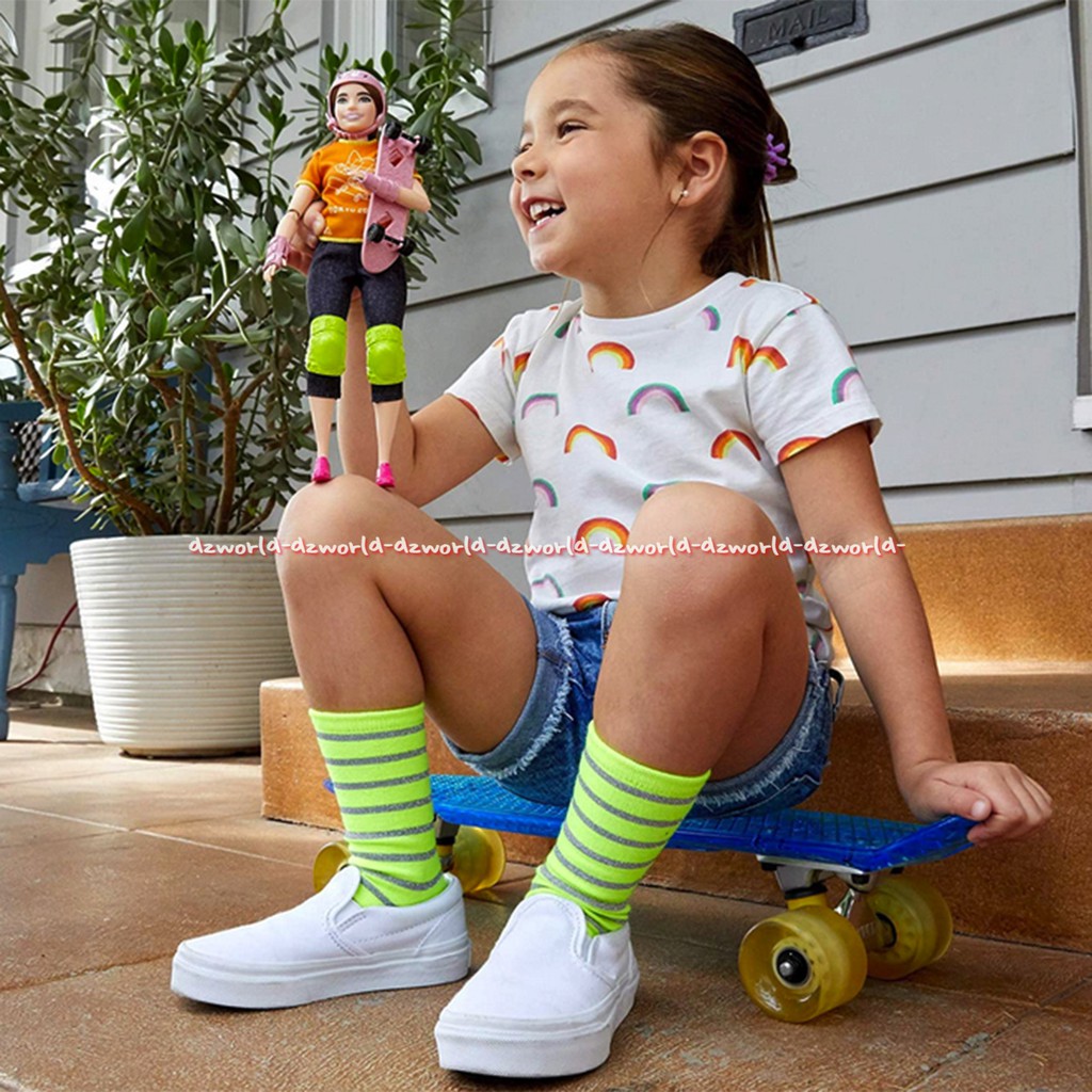 Barbie Skateboarding Tokyo Olimpiade 2020 Mainan Boneka Barbie