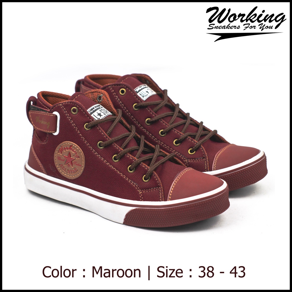 Sepatu Pria Boot Working Converse // Sepatu Sneakers Kasual