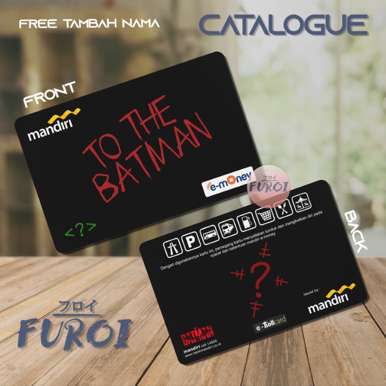 Custom Flazz BCA | Custom Emoney Mandiri | The Batman | Riddler Card