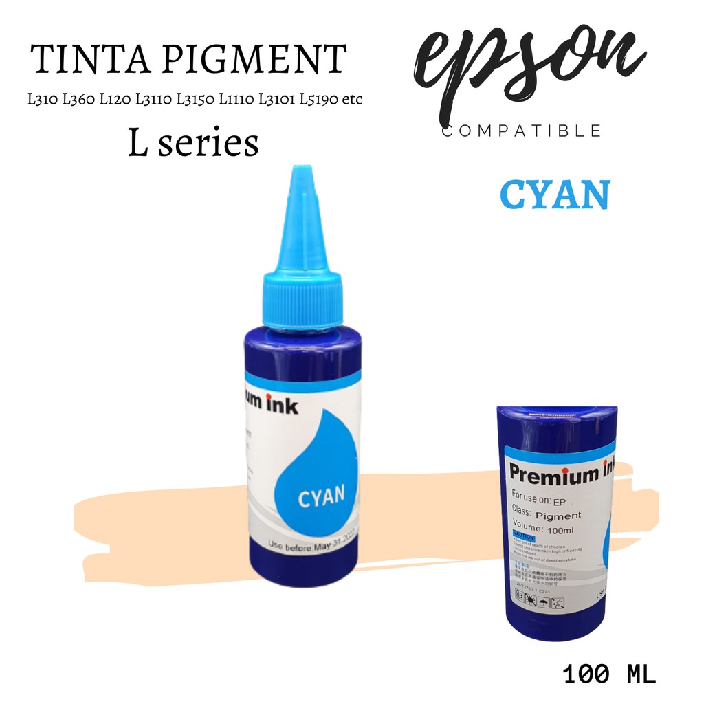 Tinta Pigment Epson L310 L360 L120 L3110 L3150 L1110 L3101 L5190 1 PAKET 4 WARNA