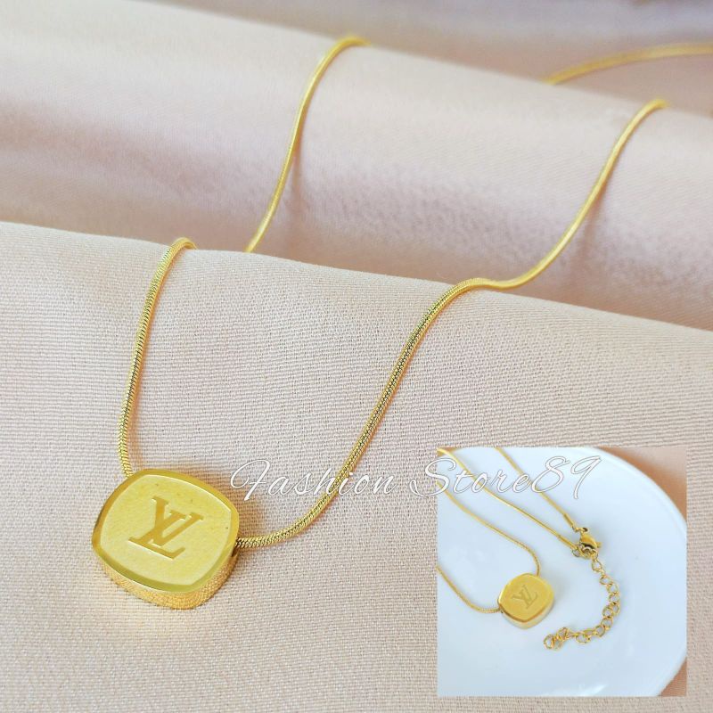 Kalung Fashion Titanium Impor Antikarat wanita Premium Quality