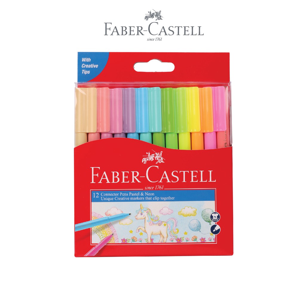 Faber - Castell Connector Pen 12 Pastel Neon Color