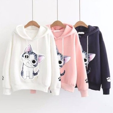 Bess - Sweater Hoodie Wanita / Sweater Hoodie Murah KIKU CAT