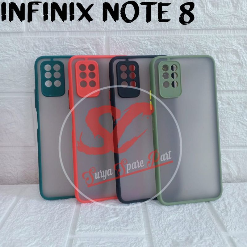 Slikon terbaru tipe Hp infinix not 8 My Choise Case Dove Bumper Aero Fuze Macaroni