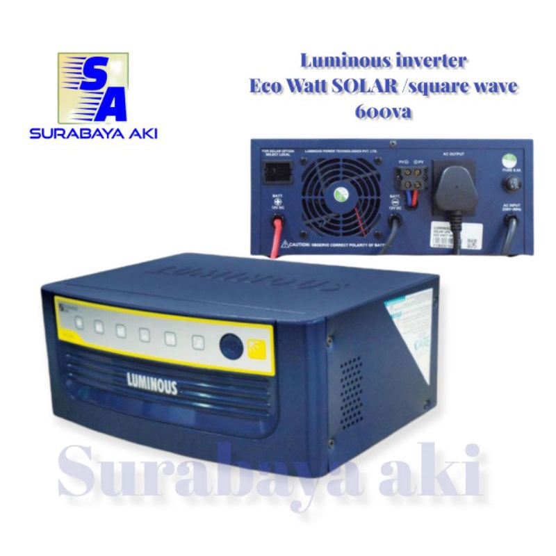 INVERTER LUMINOUS ECO WATT SOLAR SQUARE WAVE 650 - 600VA