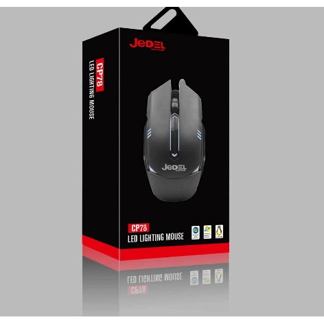 MOUSE JEDEL CP78 LED RGB Colourful Rainbow USB Optical Wired Gaming Mouse
