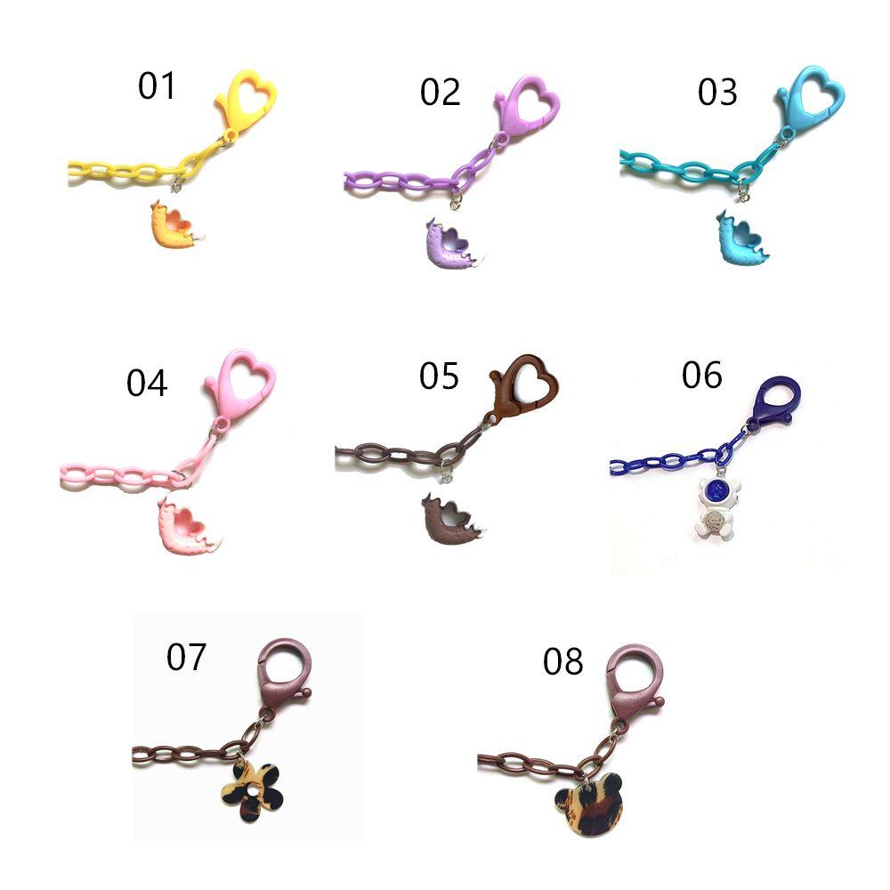 Lily Rantai Penutup Wajah Mode Lanyard Multicolor Rantai Akrilik Rantai Kacamata