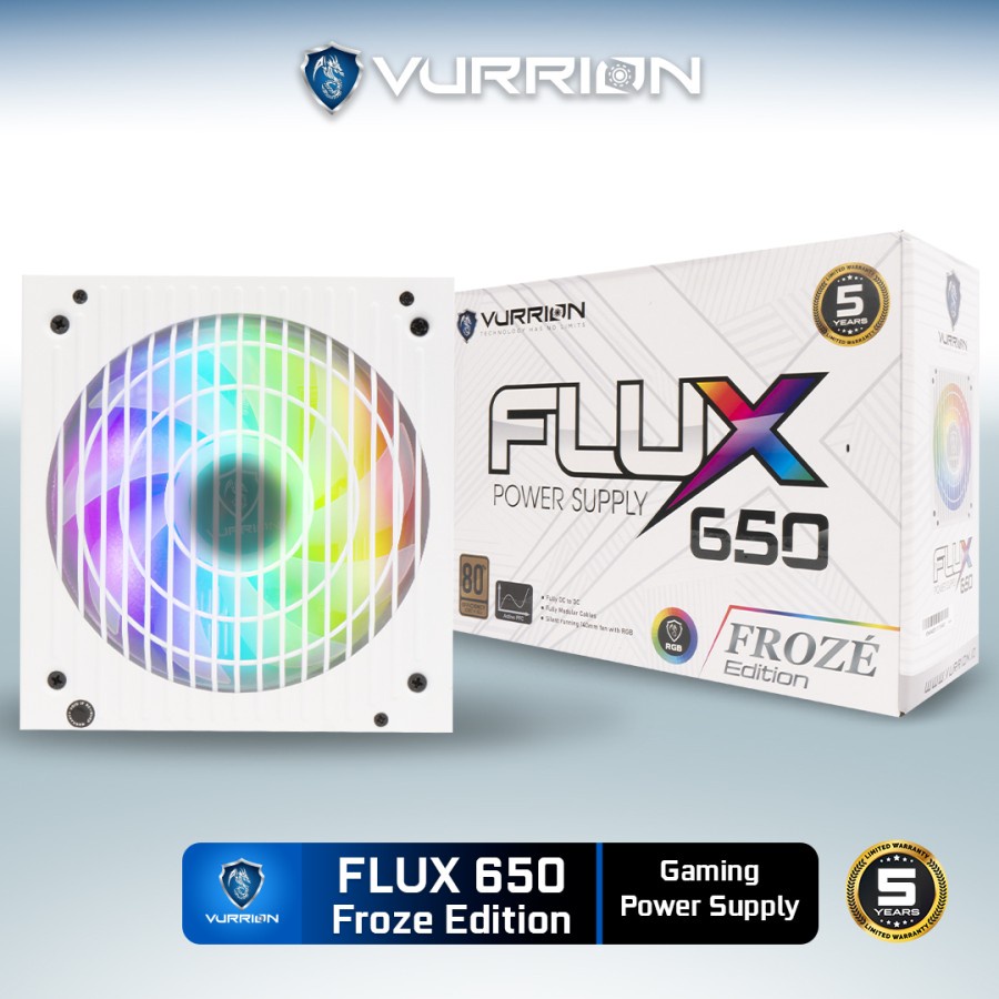 PSU VURRION POWER SUPPLY FLUX 650 RGB FROZE ARCTIC