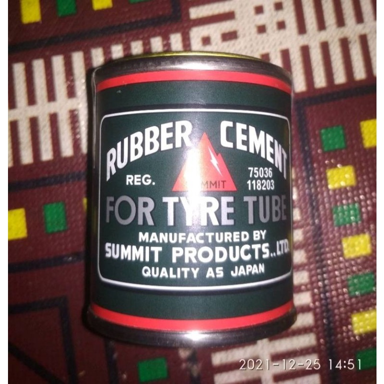 Rubber Cement Lem Cacing Tubeless Karet Tambal Tip Top Pyramid