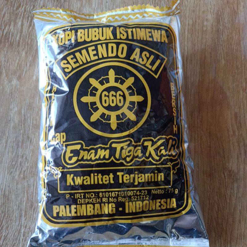 kopi semendo 666 75gram/kopi asli palembang